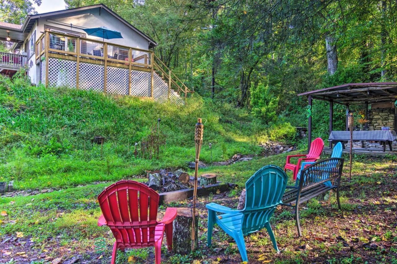Shaw Creek Cottage With Fire Pit And Forest Views Hendersonville Exterior foto